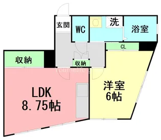 アールズコート【1階】の間取り