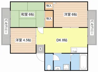 ルミエールK【2階】の間取り
