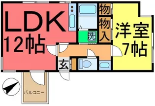 カーサ・マキノ【3階】の間取り