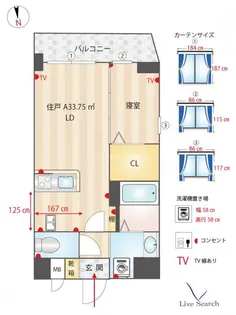 福岡県福岡市中央区港1【マンション】の間取り
