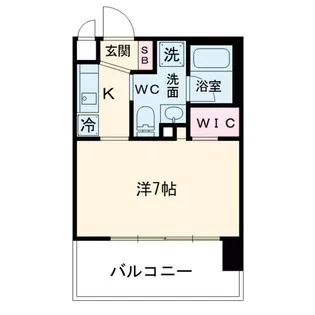 ジオエント梅田北リバーフロント【10階】の間取り