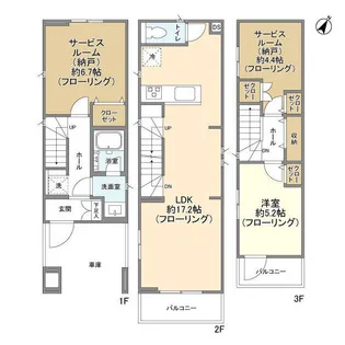 東京都葛飾区金町2【一戸建】の間取り