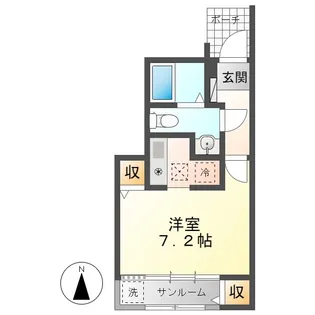 エレガンス牛立【1階】の間取り