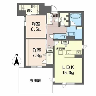 ラ・ルーム厚木町【0】【1階】の間取り