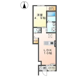 ハピネ吉川【1階】の間取り
