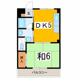 プレジデント福井 1号棟【4階】の間取り