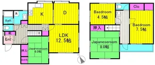 神奈川県川崎市多摩区菅仙谷2【一戸建】の間取り