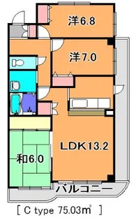 アイングレース八千代【5階】の間取り