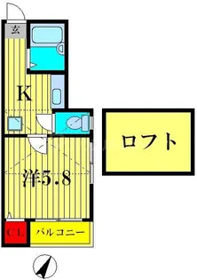 AZURE柴又【1階】の間取り
