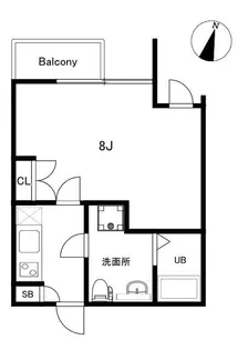 ALERO自由が丘South【2階】の間取り