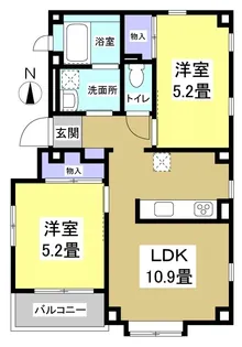 ヴァンティアンII【1階】の間取り