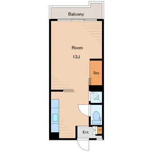 トダカ深川コーポ【10階】の間取り