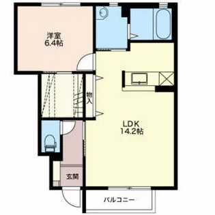 グランディス オオタ【1階】の間取り