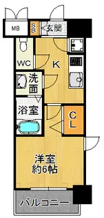 レジュールアッシュアーバンゲート【9階】の間取り