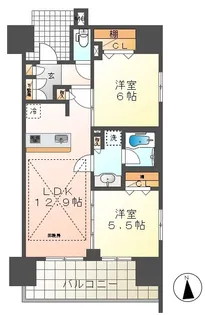 ラグゼナ八王子横山町【6階】の間取り