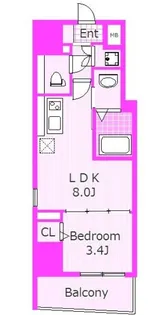 ベイサイドヒルズカンナイ【7階】の間取り