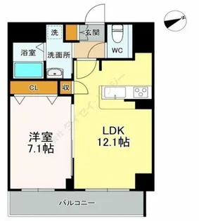 LASA大崎V【1階】の間取り