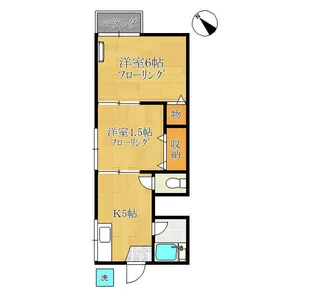 ハイツ大沢【2階】の間取り