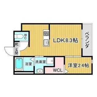 リアコート枚方御殿山SOUTH【2階】の間取り