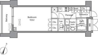 レジディア水道橋【13階】の間取り