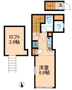 バーミープレイス葛西【2階】の間取り