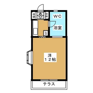 カーサプルメリア【1階】の間取り