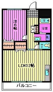 コーポ桔梗【4階】の間取り