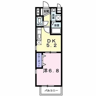サンバティーク ハウスB【1階】の間取り