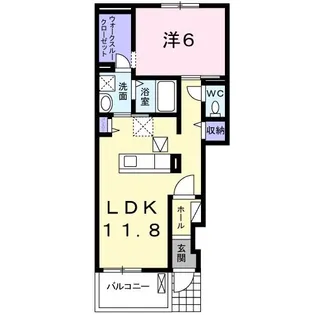 セゾン ブライト【1階】の間取り