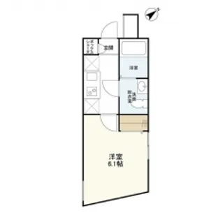 ウェルスクエアイズム渋谷本町【1階】の間取り