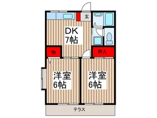 ベルグラン大宮北【1階】の間取り