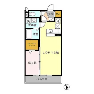 ディアコート(北坂戸)【1階】の間取り
