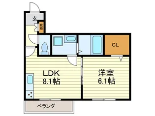 ルクソールIII【2階】の間取り