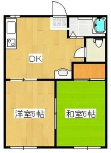 ハイツロゼC【2階】の間取り