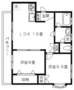 富士プラザ【3階】の間取り