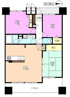 グランドパレス松本大手【9階】の間取り