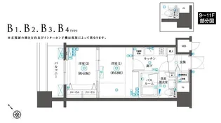 ZOOM横浜SQUARE【8階】の間取り