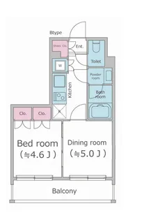 パークフラッツ渋谷代官山【7階】の間取り