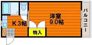 ラ・パルテール福富弐番館【1階】の間取り
