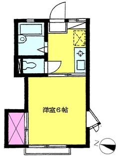 サニーハイツ【1階】の間取り