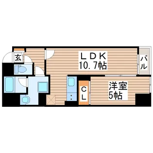 アリオール一番町【8階】の間取り