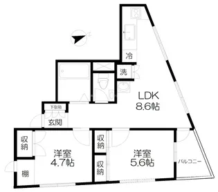ペルソナーレ西荻【3階】の間取り