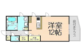 グリーンウィング【1階】の間取り