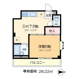プラザイイズカ【1階】の間取り