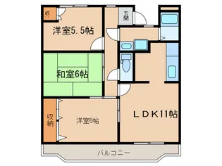 ウインドワード ヒル【1階】の間取り