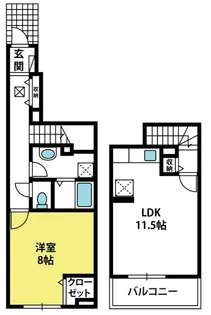 スターガーデン サウス【1階】の間取り