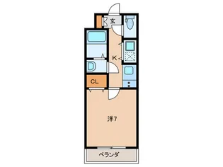 ウインズコ-ト荘園【2階】の間取り
