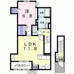 マーベラスコートV番館【2階】の間取り