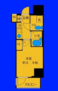 リヴシティ横浜東ベイサイド【7階】の間取り