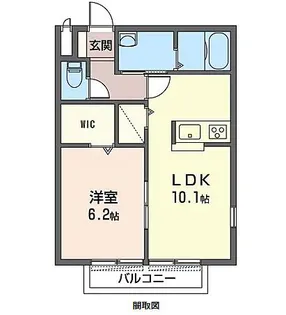 バンベール【2階】の間取り